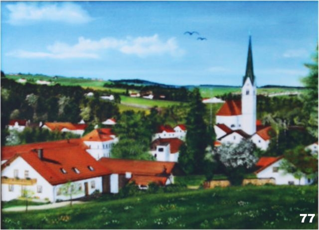 Nr.77 Schwindkirchen Blick vom Kreuzberg.